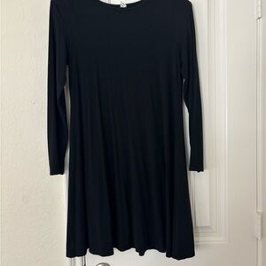 Old Navy Classic Black Long Sleeve Dress